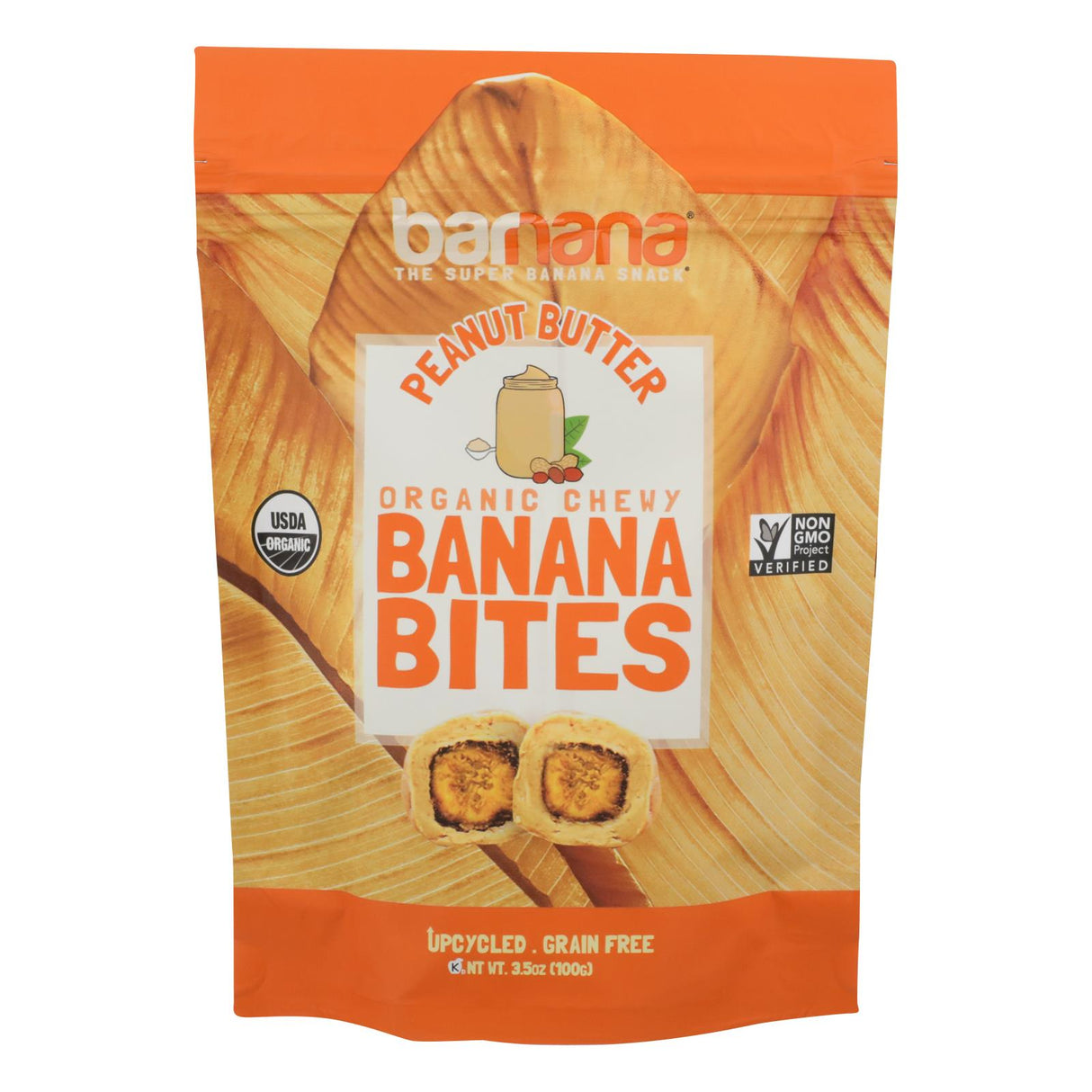 Barnana Organic Peanut Butter Chewy Banana Bites, 3.5 Oz. (Pack of 12) - Cozy Farm