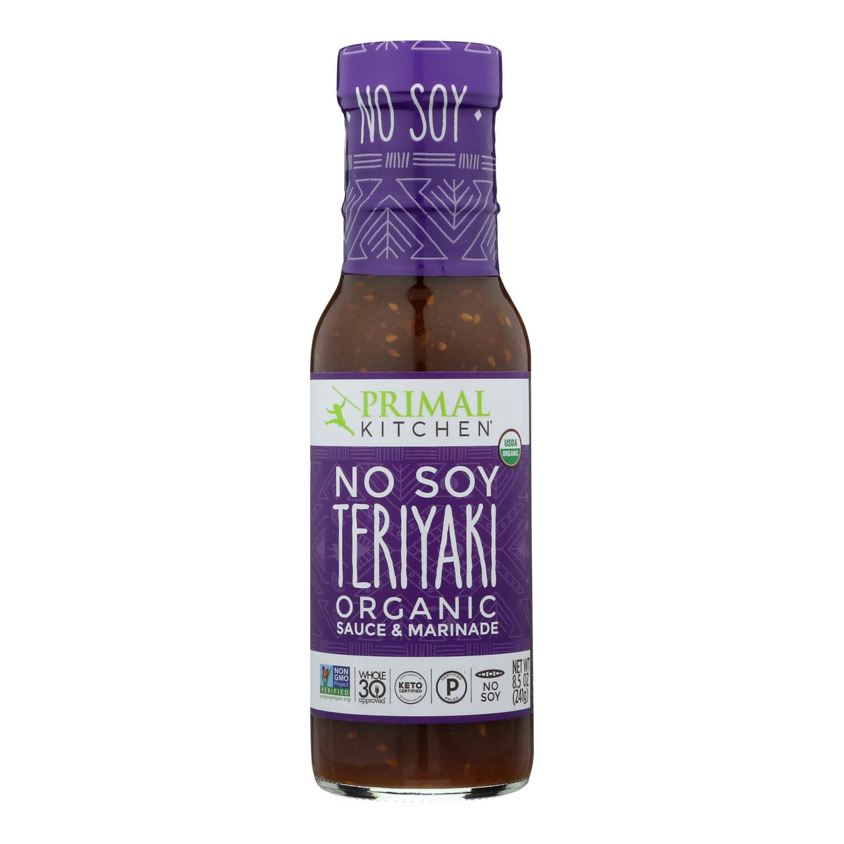 Primal Kitchen No-Soy Teriyaki Sauce, 8.5 Oz (Pack of 6) - Cozy Farm