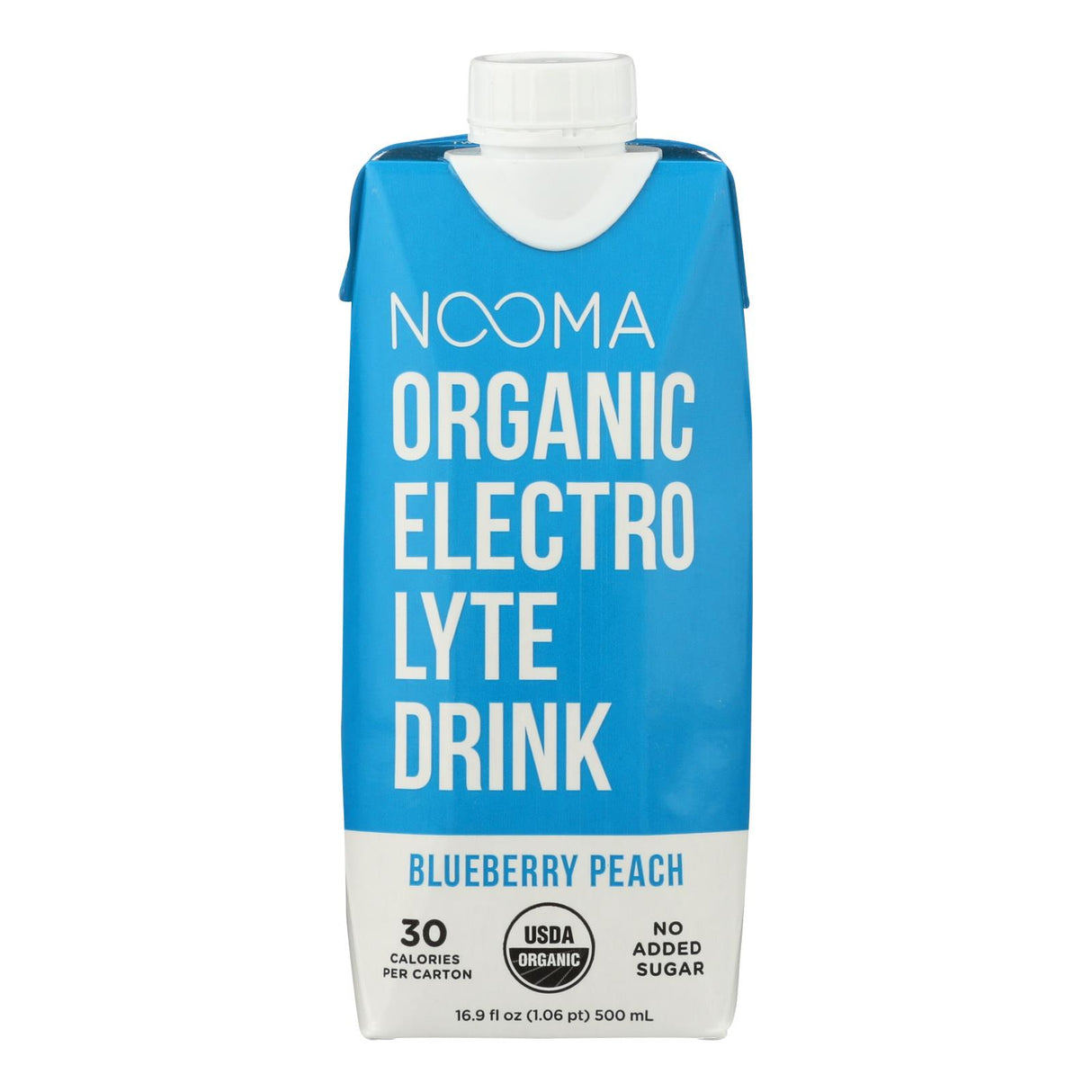 Nooma Organic Blueberry Peach Electrolyte Drink, 12 Pack - 16.9 fl.oz. Each - Cozy Farm