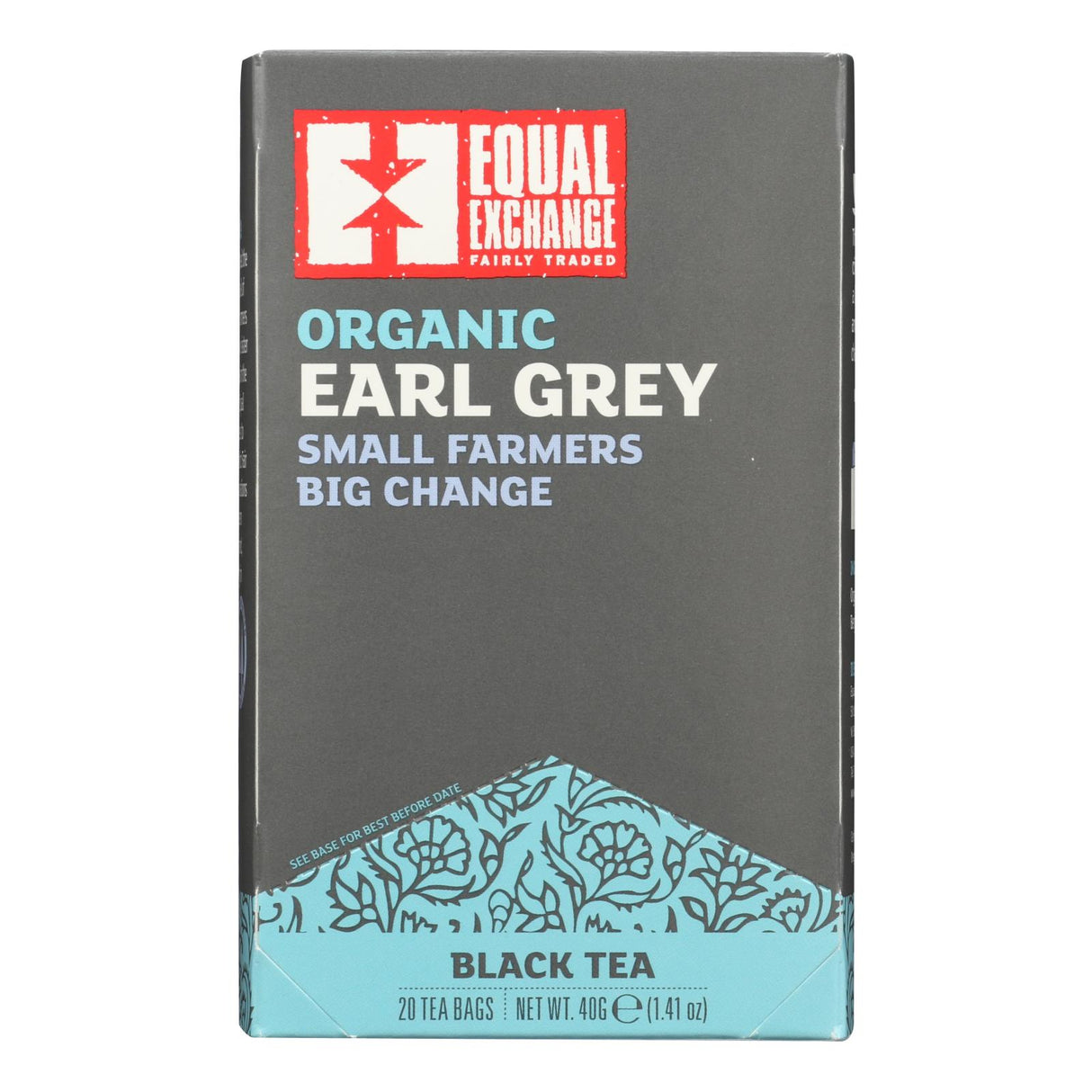 Equal Exchange Organic Earl Grey Tea (Pack of 6, 20 Tea Bags) - Cozy Farm