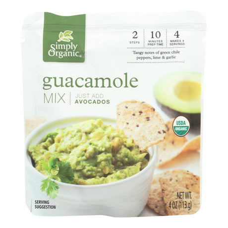 Simply Organic Guacamole Mix, 4 Oz. (Pack of 6) - Cozy Farm 