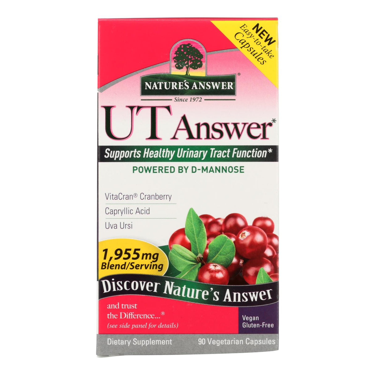 Nature's Answer UT Dietary Supplement - 90 Vegetarian Capsules - Cozy Farm