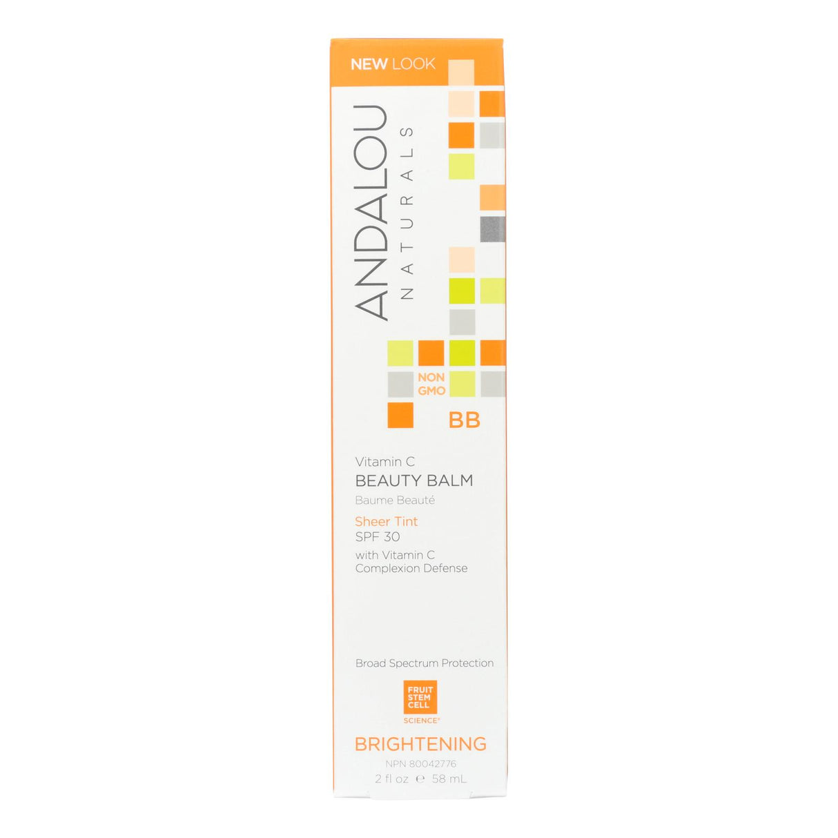 Andalou Naturals Sheer Tint Beauty Balm with SPF 30 and Brightening - 2 Oz - Cozy Farm