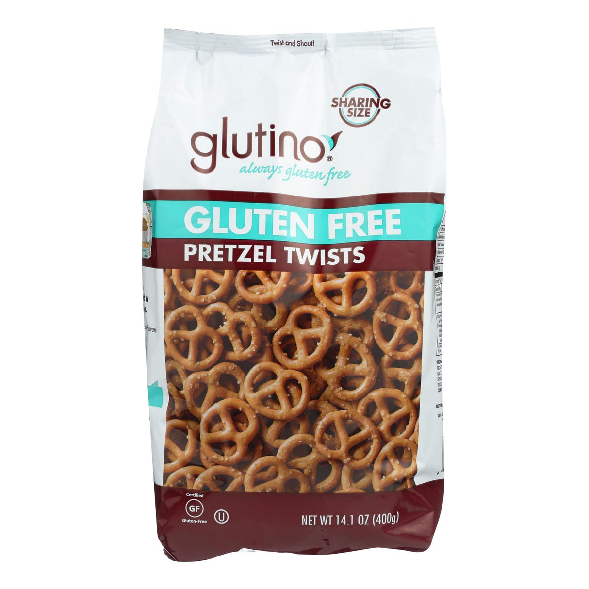 Glutino Gluten-Free Pretzel Twists, Family Size, 14.1 Oz. (Pack of 12) - Cozy Farm