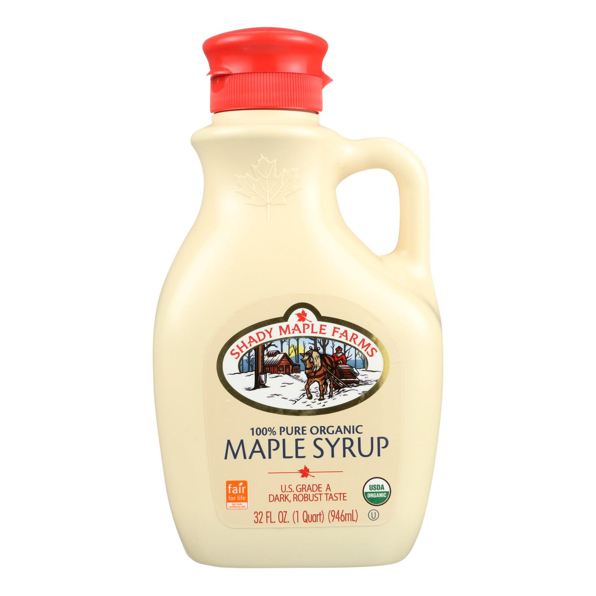 Shady Maple Farms Organic Maple Syrup, 32 Fl Oz. (Pack of 6) - Cozy Farm