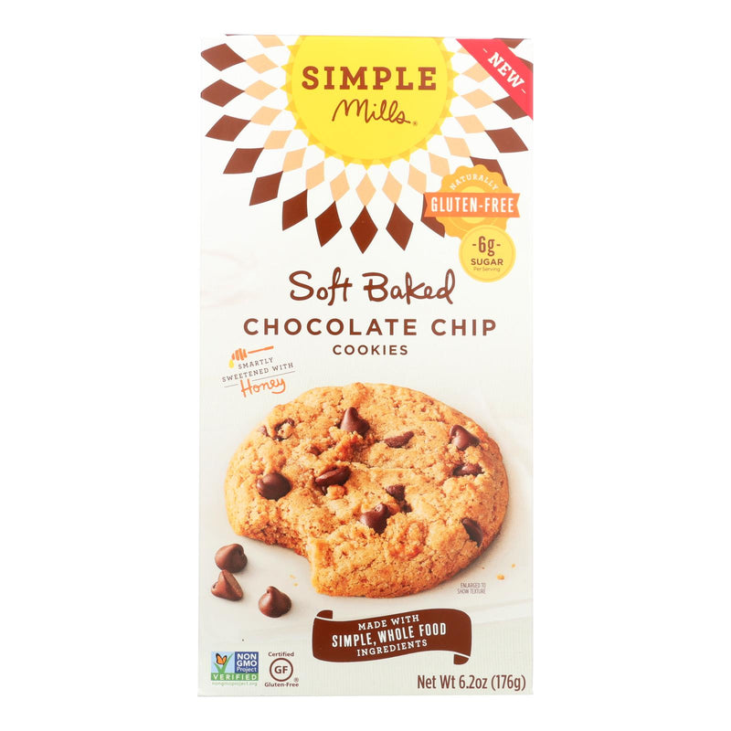 Simple Mills Almond Flour Chocolate Chip Cookies - Pack of 6 - 6.2 Oz. - Cozy Farm 