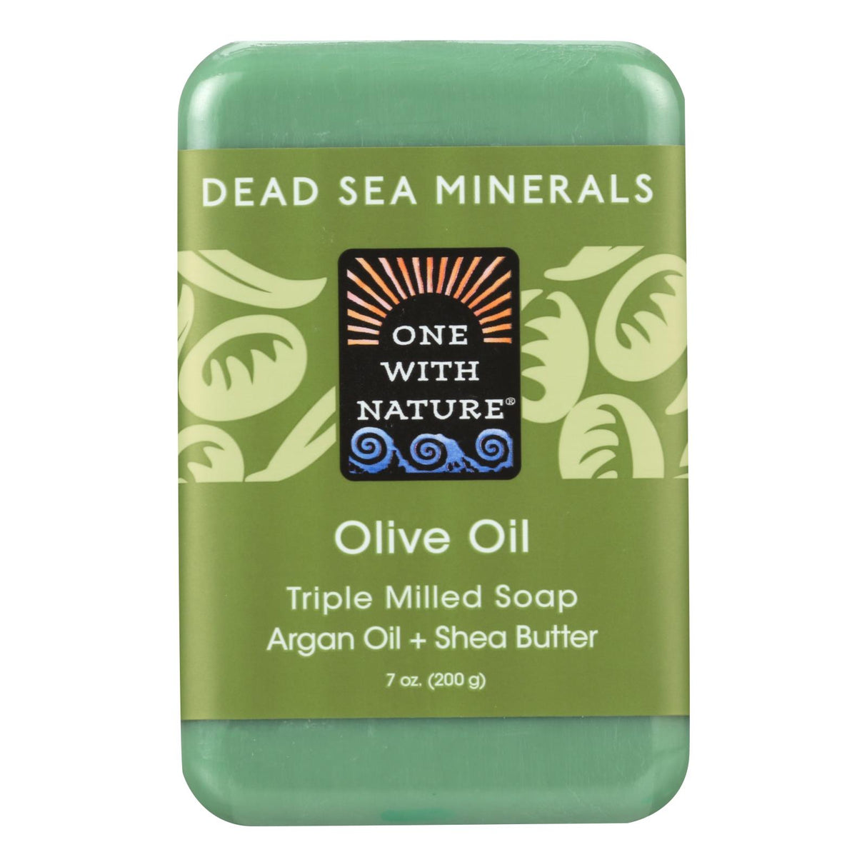 One With Nature Dead Sea Mineral Olive Oil Soap - 7 Oz - Nourishing Skin Care for All Skin Types - Cozy Farm
