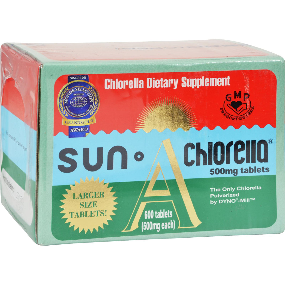 Sun Chlorella A - 500mg Tablets, 600 Count - Cozy Farm