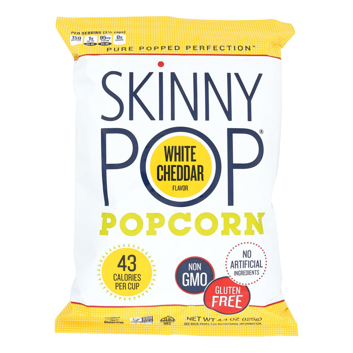 Skinnypop White Cheddar Popcorn, 4.4 Oz. (Pack of 12) - Cozy Farm