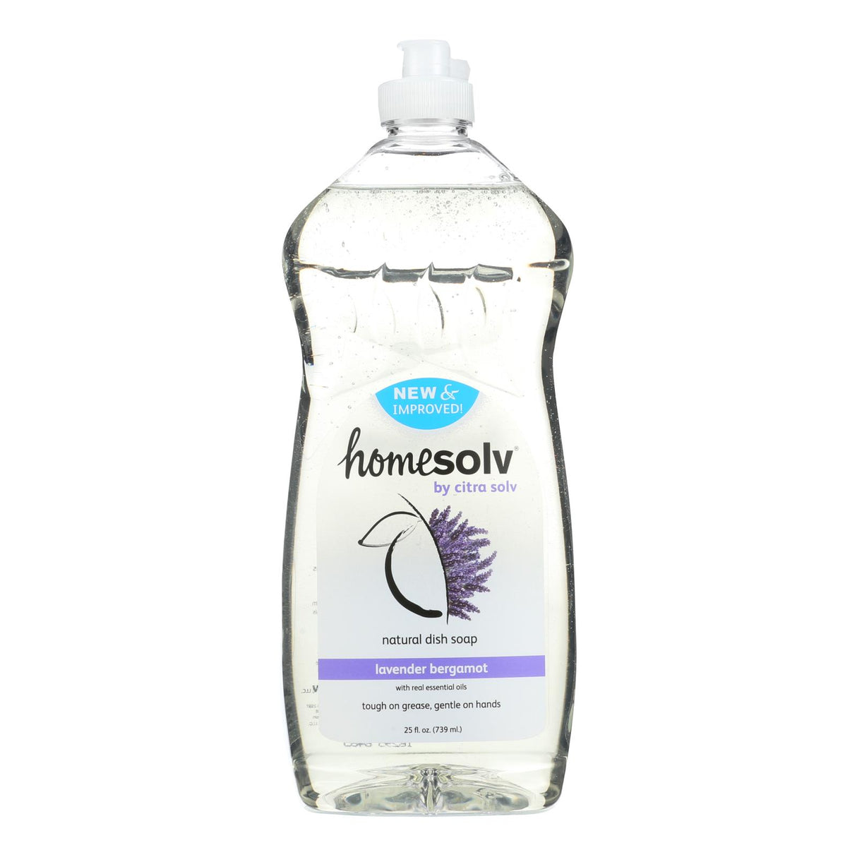 Citrasolv Natural Lavender & Bergamot Dish Soap - 12 Pack of 25 Oz. Bottles - Cozy Farm