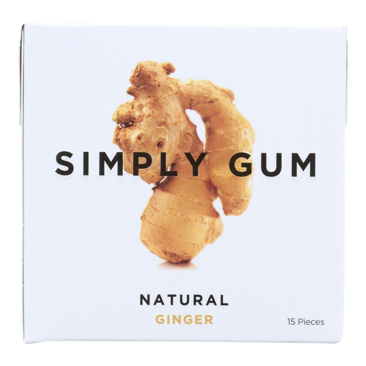 Simply Gum All-Natural Ginger 12-Pack, 15 Count Per Pack - Cozy Farm