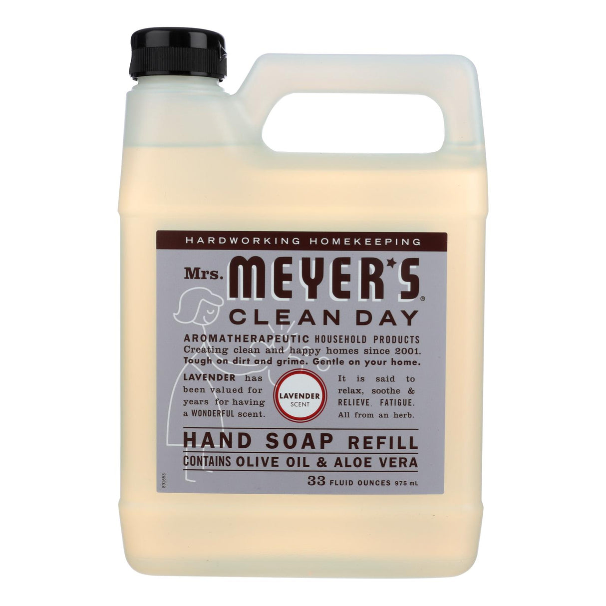 Mrs. Meyer's Clean Day Liquid Hand Soap Refill, Lavender Scent, (Pack of 6 - 33 Fl Oz) - Cozy Farm