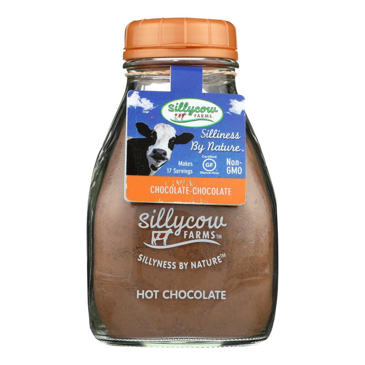 Sillycow Farms Double Chocolate Hot Chocolate, 16.9 Oz. (Pack of 6) - Cozy Farm