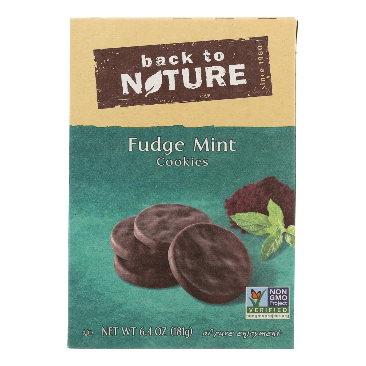 Back To Nature Mint Fudge Cookies, 6.4 Oz. (Pack of 6) - Cozy Farm