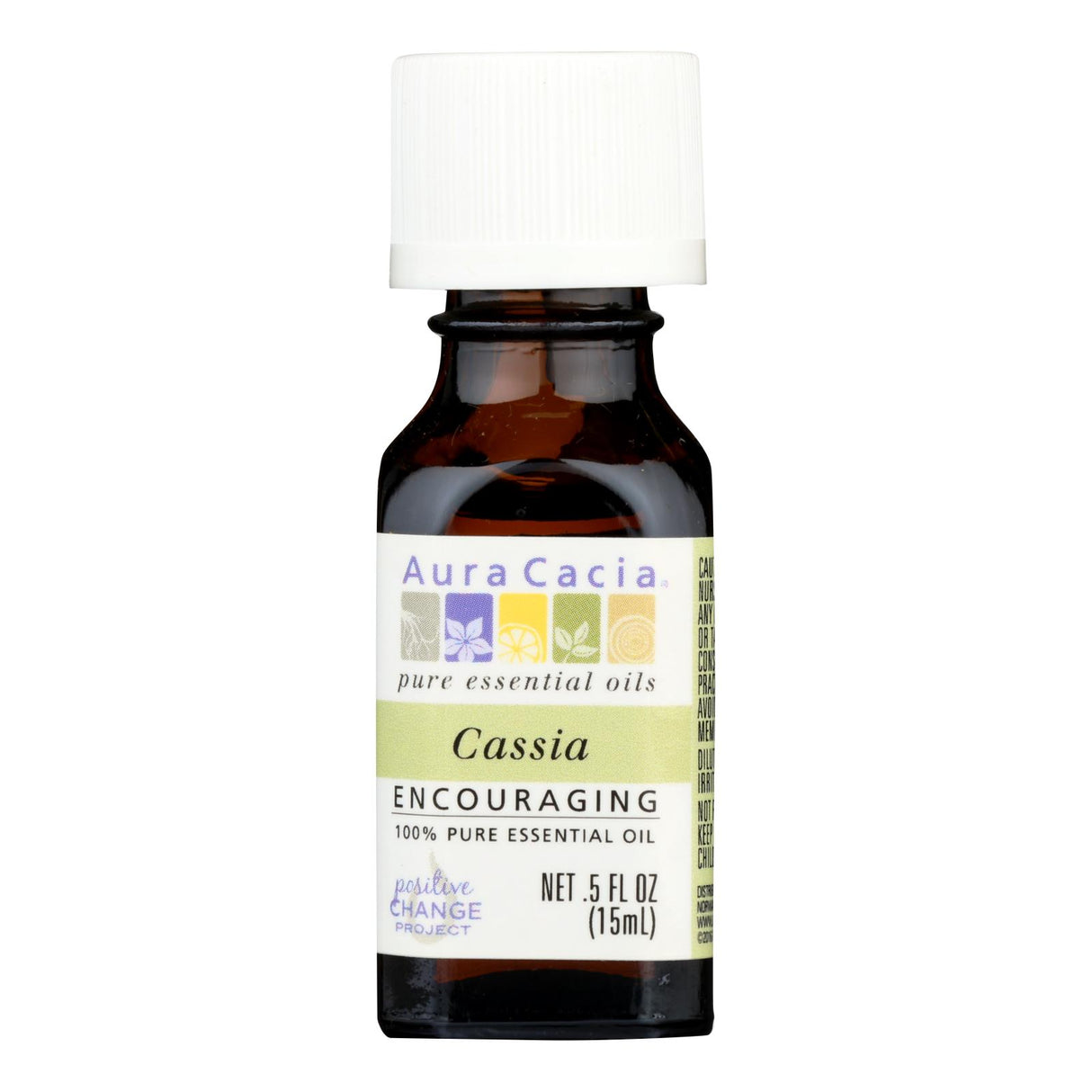 Aura Cacia Cassia Bark Pure Essential Oil (0.5 Fl Oz) - Cozy Farm
