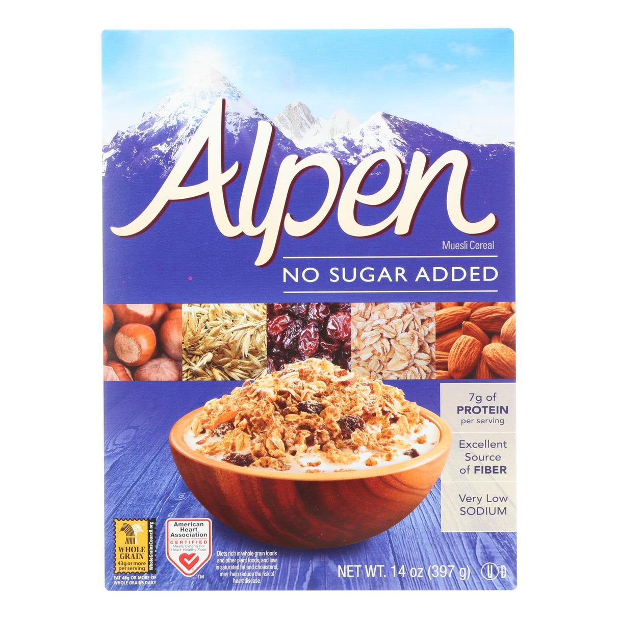 Alpen No Sugar Added 14 Oz. Family Pack Muesli Cereal - Cozy Farm
