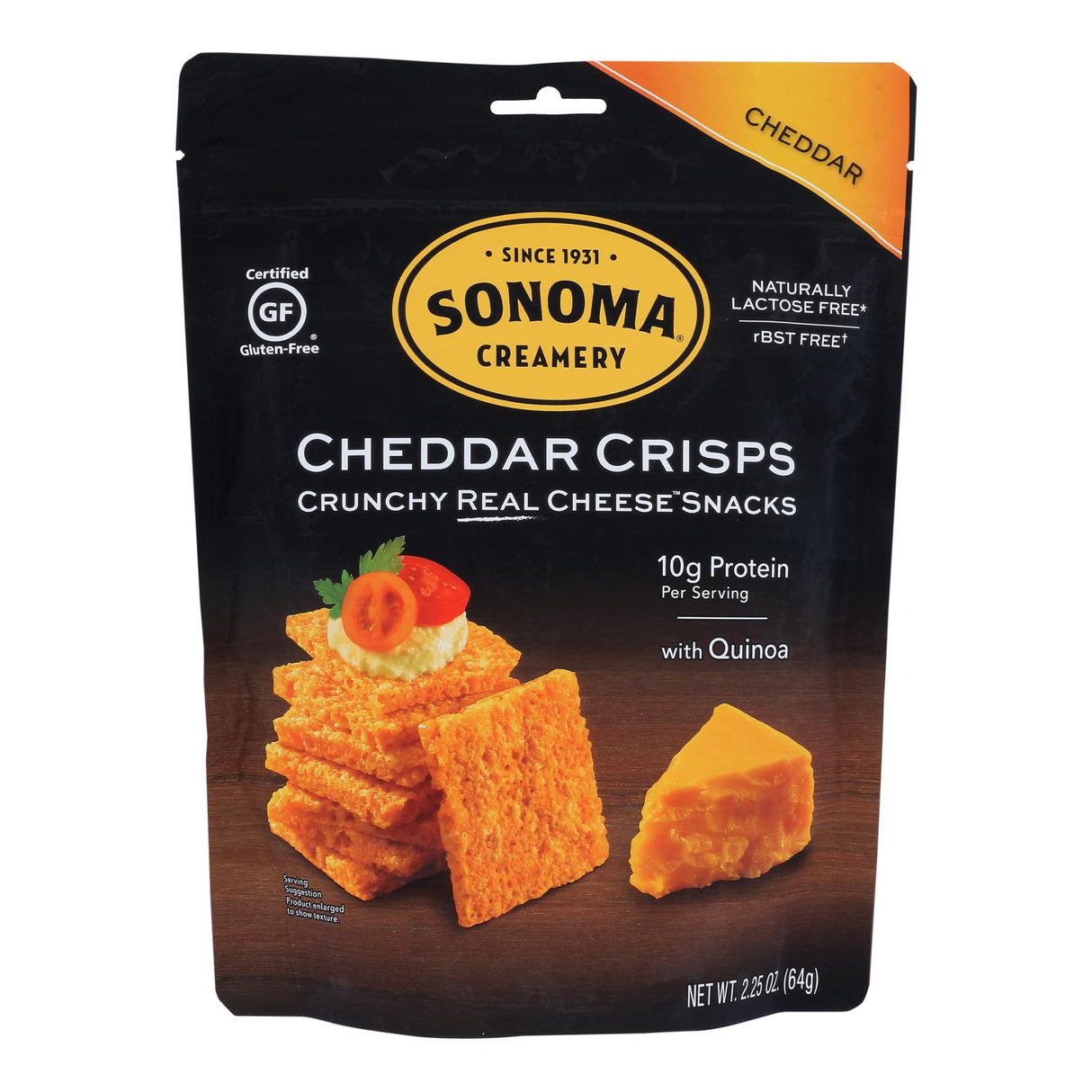 Sonoma Creamery Cheddar Crisps, 12 Pack, 2.25 Oz. Each - Cozy Farm