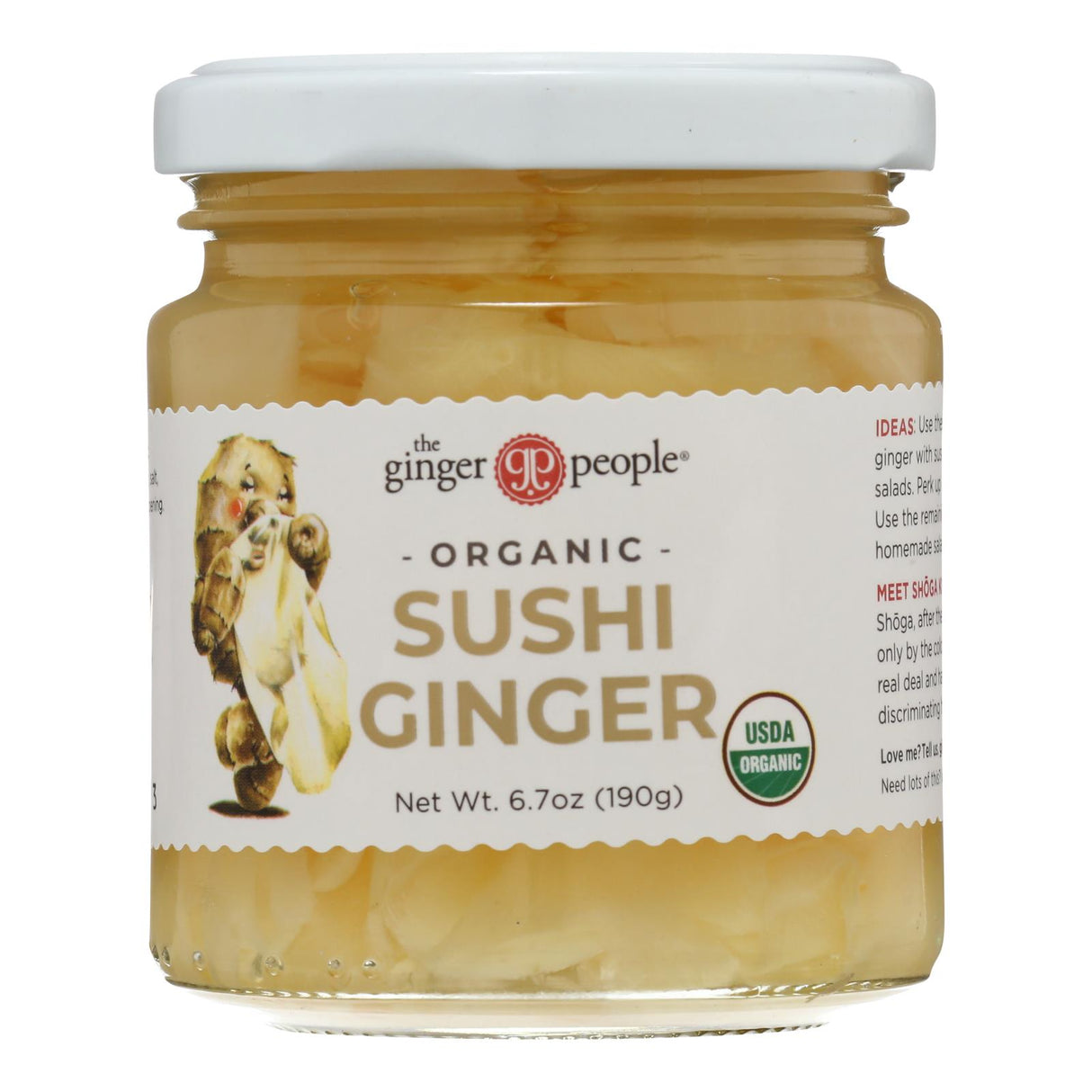 The Ginger People Organic Pickled Ginger - 6.7 Oz. Pack of 12 - Cozy Farm