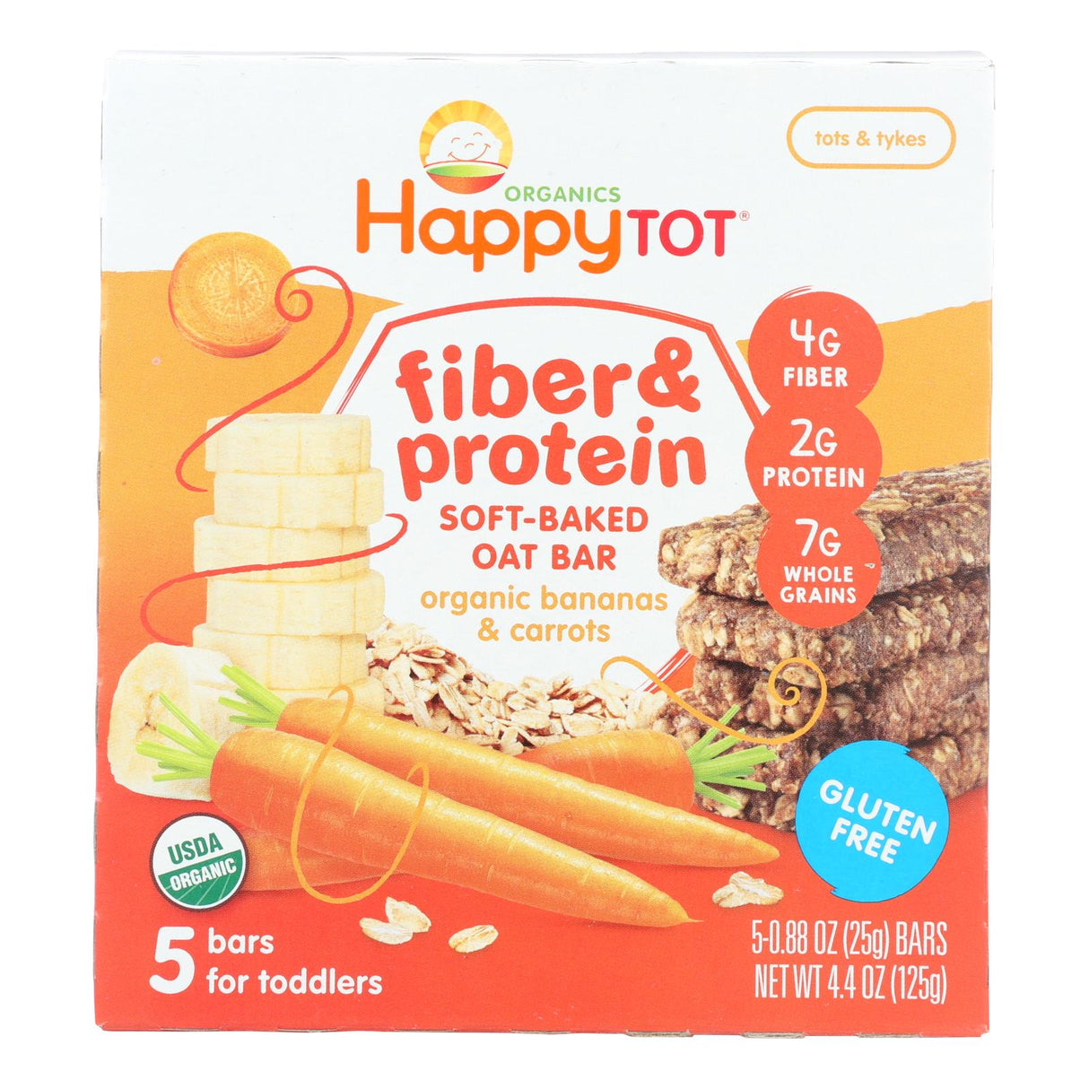 Happy Tot Fiber & Protein Apple, Peach, Pumpkin & Cinnamon Purees (Pack of 6) - 0.88 Oz. - Cozy Farm