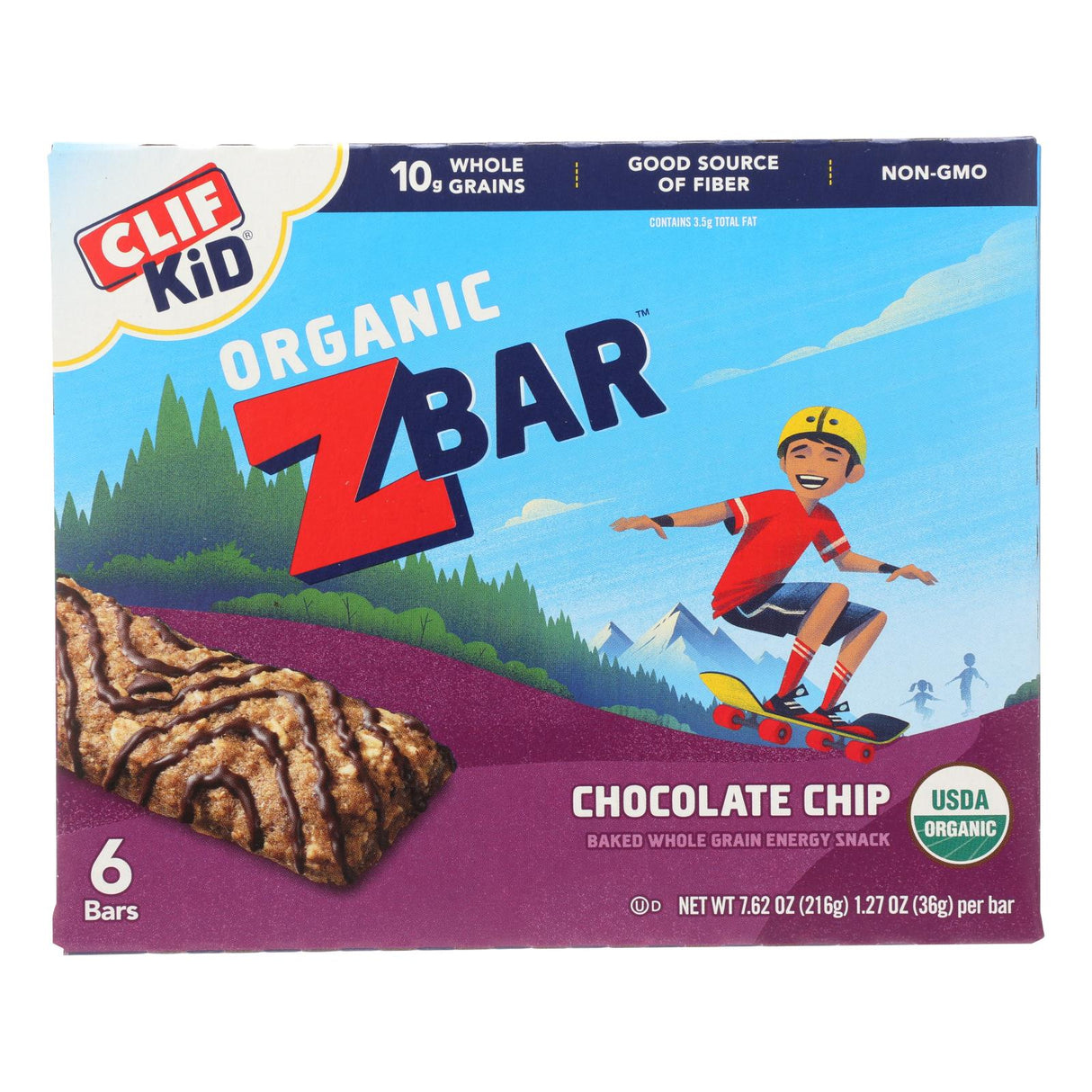 Clif Kid Zbar Organic Chocolate Chip, 9-Pack, 7.62 Oz - Cozy Farm