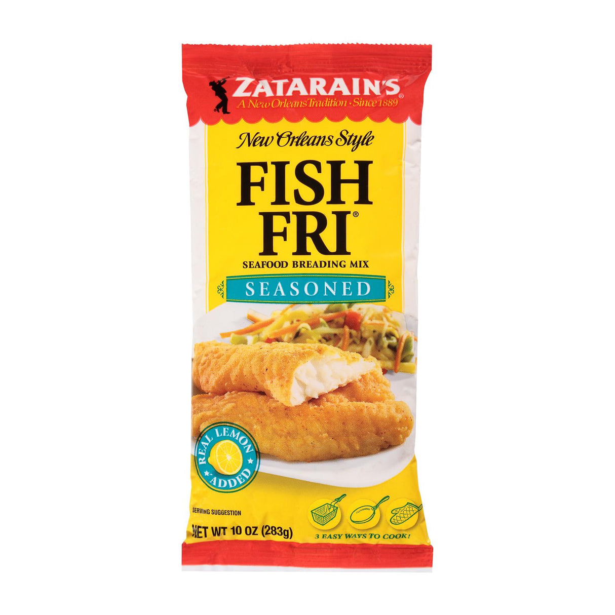 Zatarain's Fish Fry Seasoned Mix, 10 Oz. (Pack of 12) - Cozy Farm
