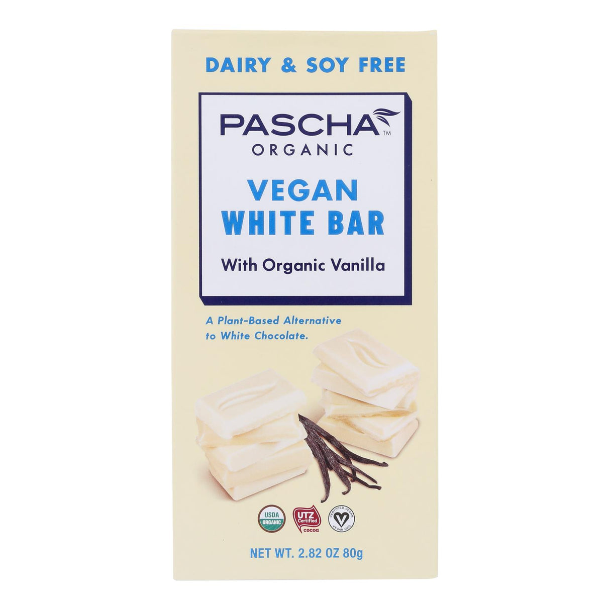 Pascha White Vegan Bar Chocolate (Pack of 10 - 2.82 Oz.) - Cozy Farm