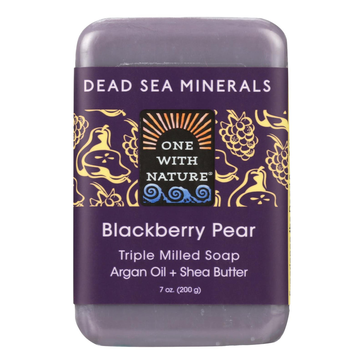 One W(i)th Nature Triple Milled Soap Bars, Blackberry Pear Scent - 3-Pack, 7 Oz Bars - Cozy Farm