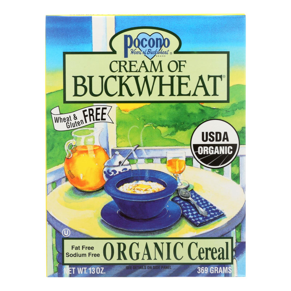 Pocono Organic Cream of Buckwheat (Pack of 6 - 13 Oz.) - Cozy Farm