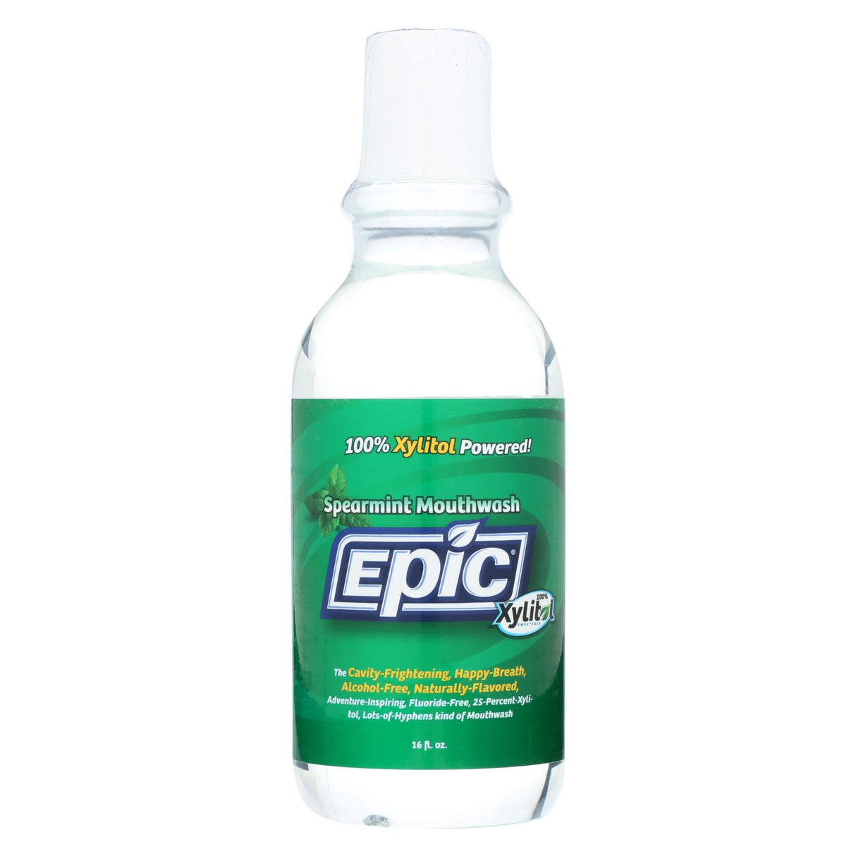 Epic Dental Xylitol Antibacterial Mouthwash - Spearmint Flavor - 16 Oz. - Cozy Farm