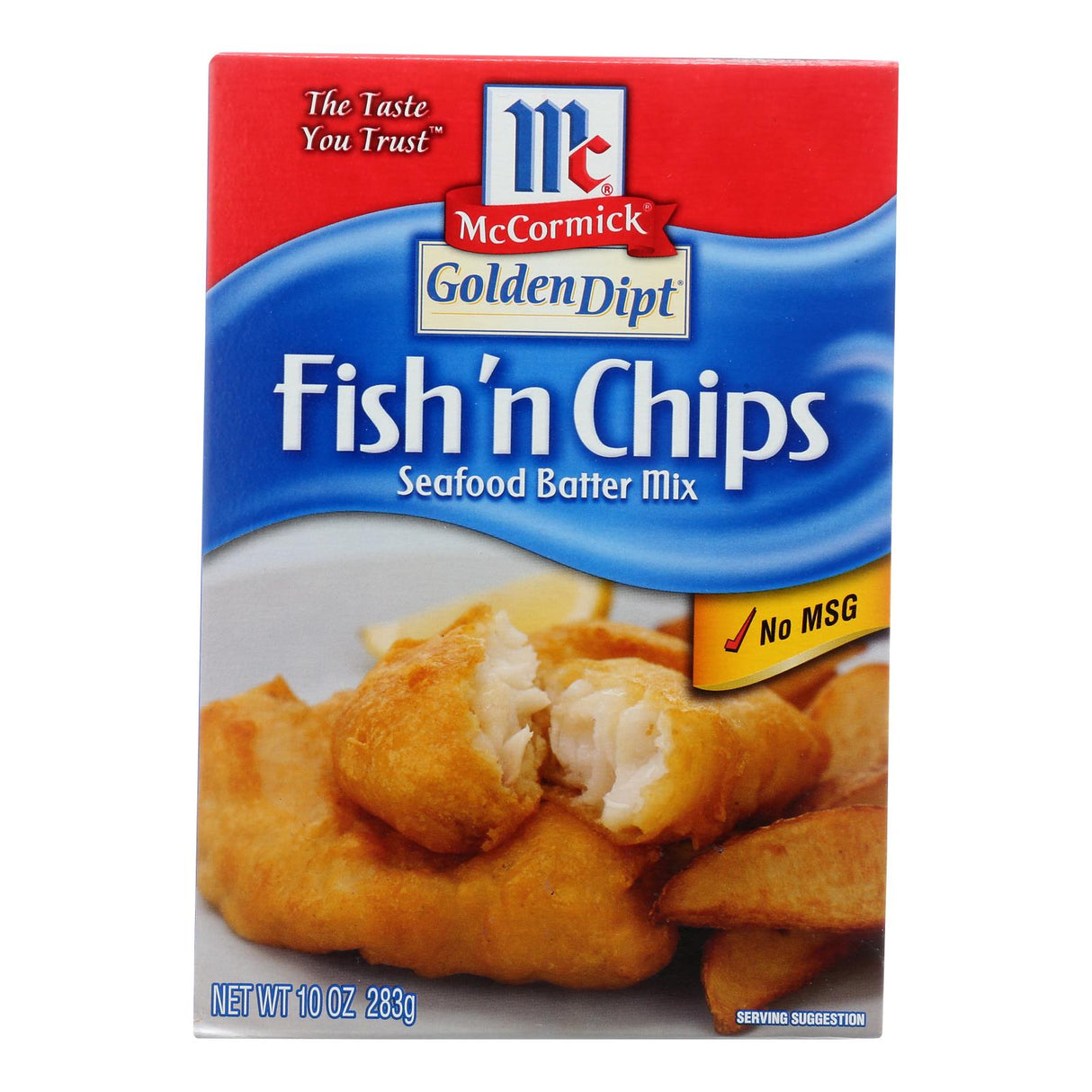 Golden Dipt Crispy Fish N' Chips Seasoned Mix (Pack of 8 - 10 Oz. Boxes) - Cozy Farm
