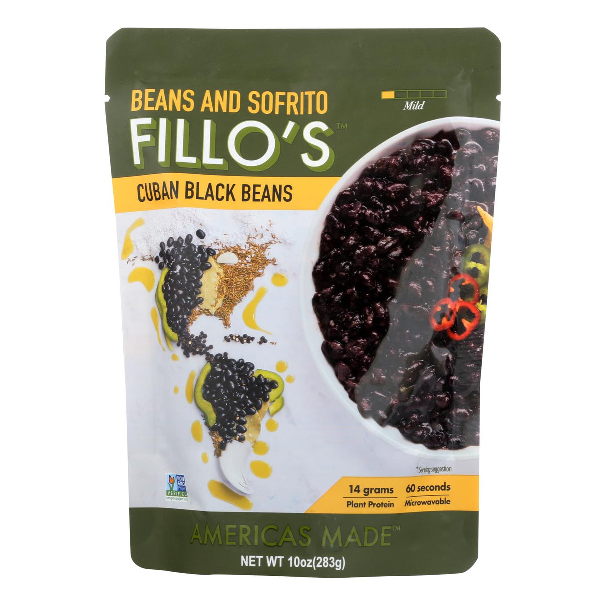 Fillo's Cuban Black Beans | Pack of 6 - 10 Oz. Each - Cozy Farm