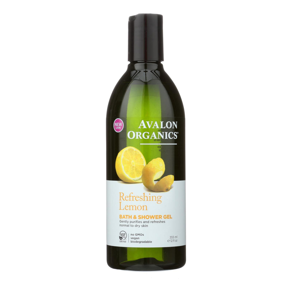 Avalon Organics Lemon Revitalizing Bath and Shower Gel (12 Fl Oz) - Cozy Farm