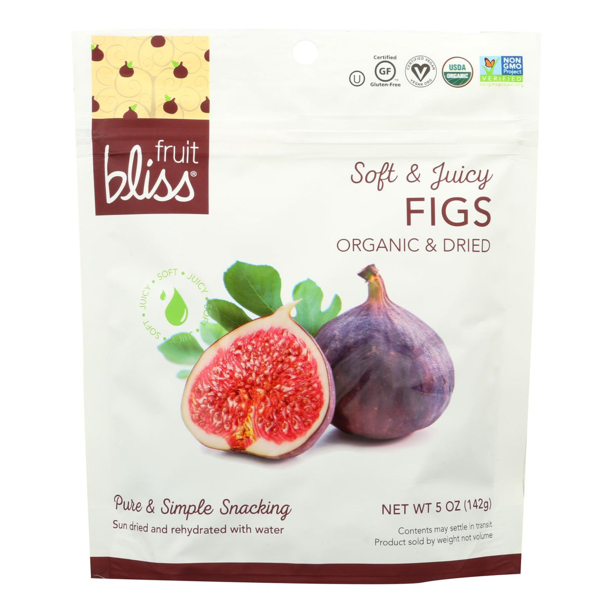 Fruit Bliss Organic Turkish Figs: Pack of 6, 5 Oz. Luscious, Sweet, and Nutrient-Packed - Cozy Farm