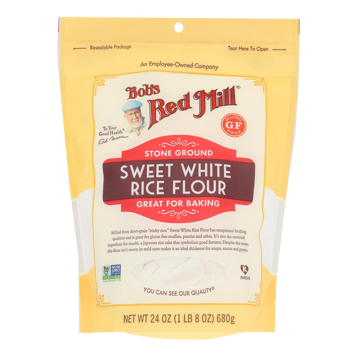 Bob's Red Mill Gluten-Free Sweet White Rice Flour, 4-Pack (24oz.) - Cozy Farm