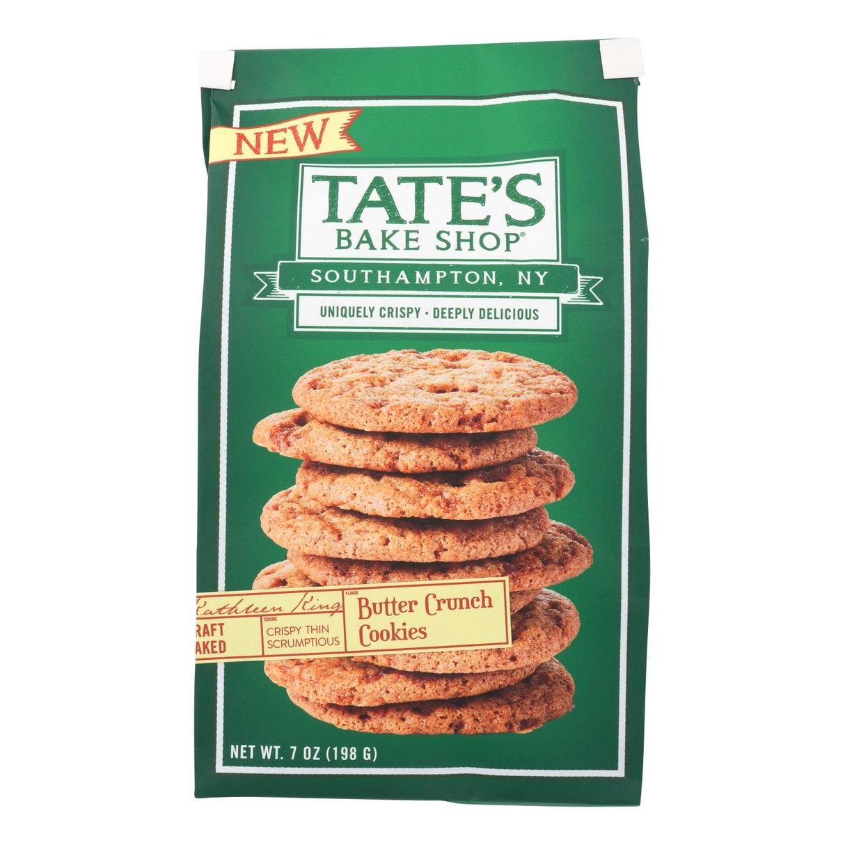 Tate's Bake Shop Butter Crunch Cookies, 7 Oz. Pack of 12 - Cozy Farm