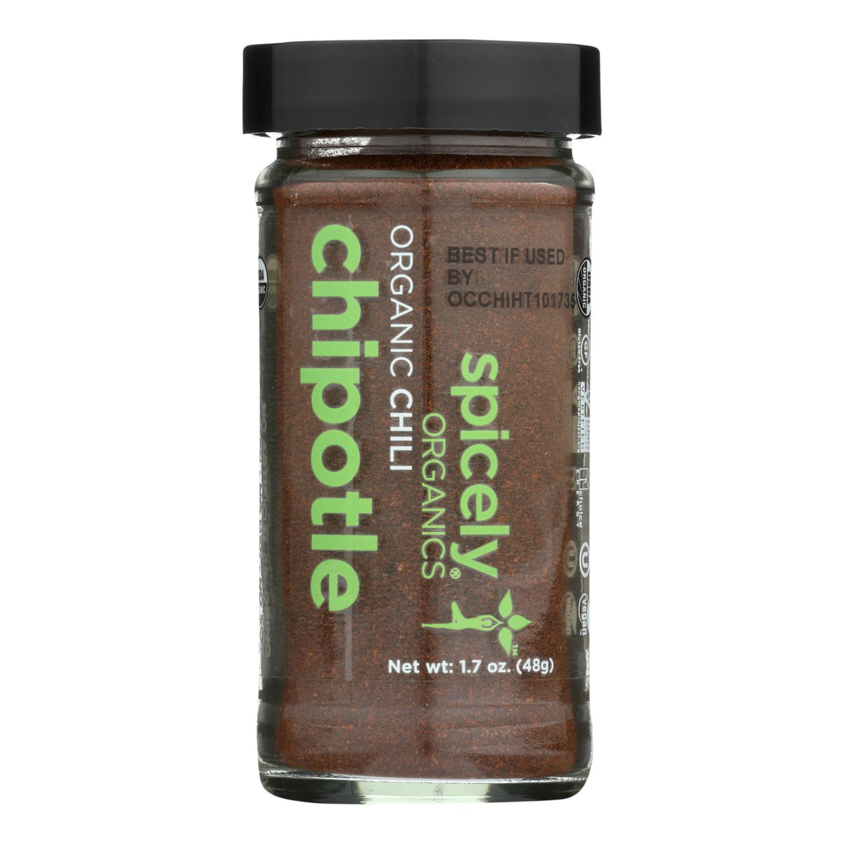 Spicely Organics Organic Chili Chipotle Ground (Pack of 3 - 1.7 Oz.) - Cozy Farm