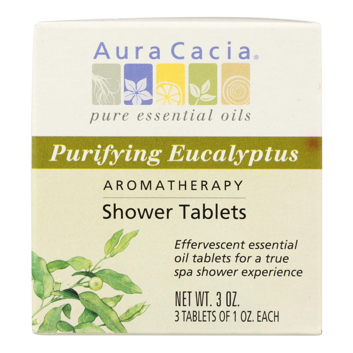 Aura Cacia Purifying Eucalyptus Aromatherapy Shower Tablets (Pack of 3) - Cozy Farm