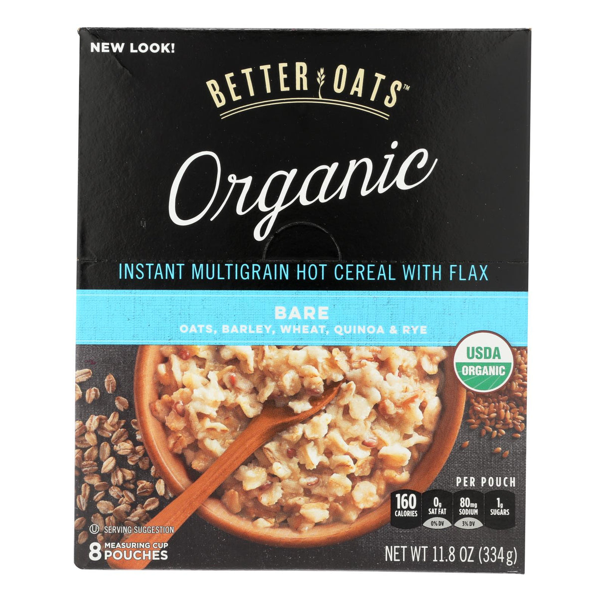 Better Oats Organic Multigrain Instant Hot Cereal - Bare, 6-Pack (11.8 oz. Each) - Cozy Farm