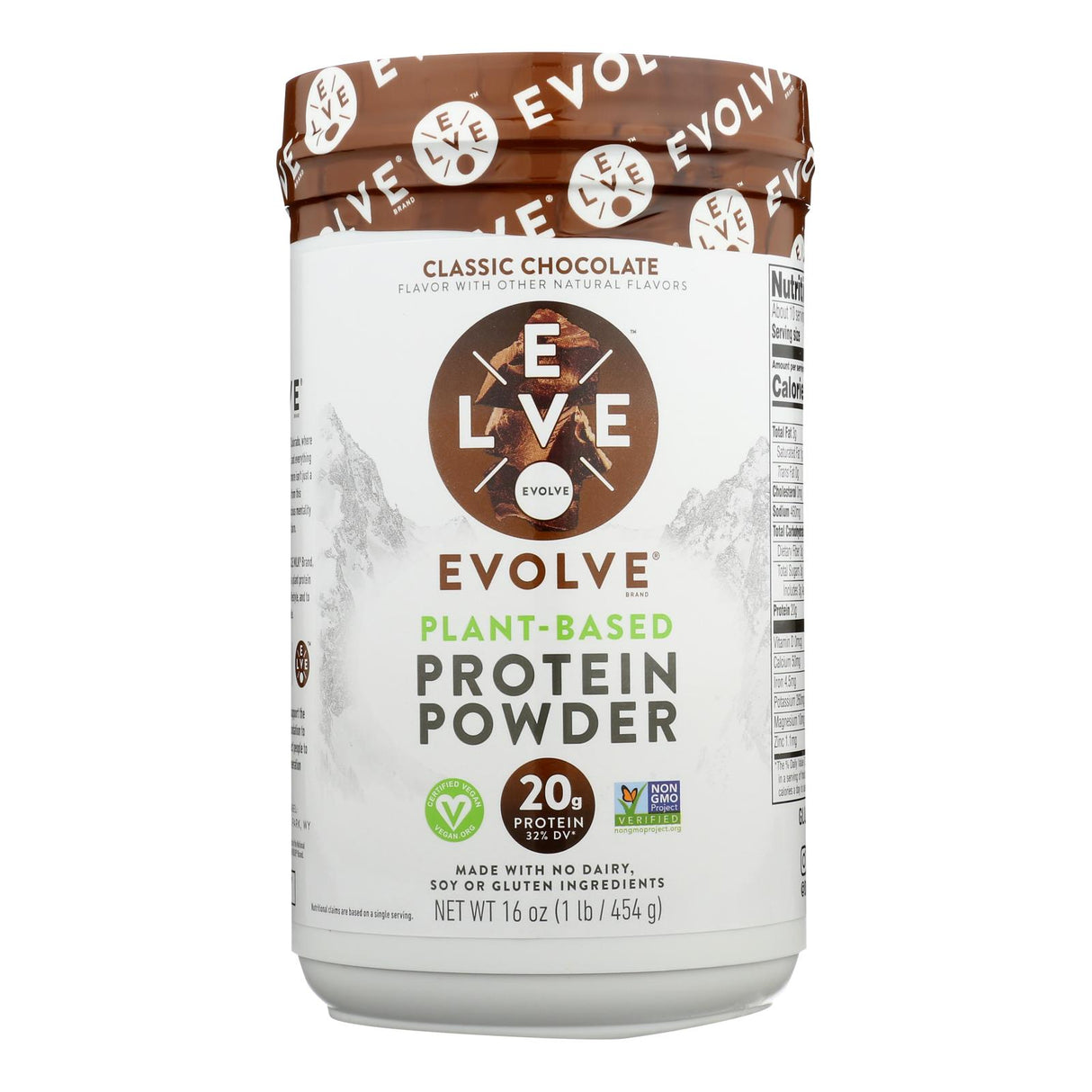 Plant-Based Chocolate Protein Powder | Evolve, 16 Oz - Cozy Farm