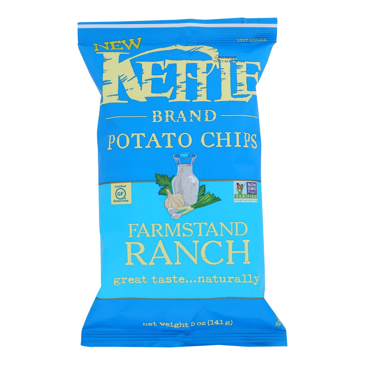 Kettle Brand 5 Oz. Farmstand Ranch Potato Chips (Pack of 15) - Cozy Farm