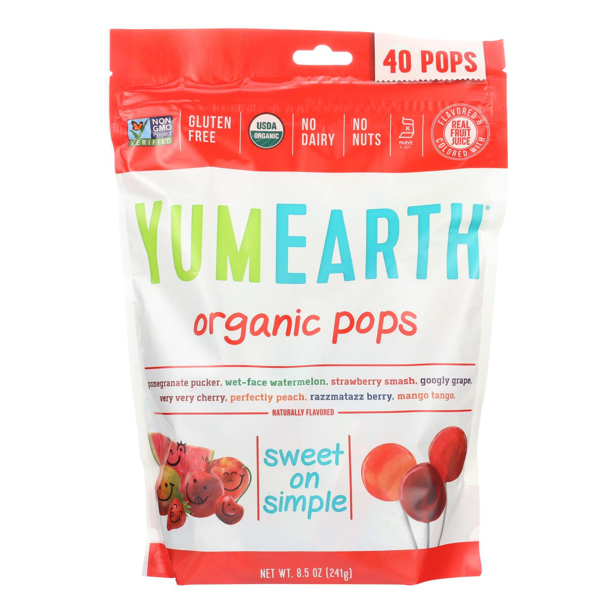 YumEarth Organic Lollipops - 12 Pack - Assorted Fruit Flavors - 8.5 Oz - Cozy Farm