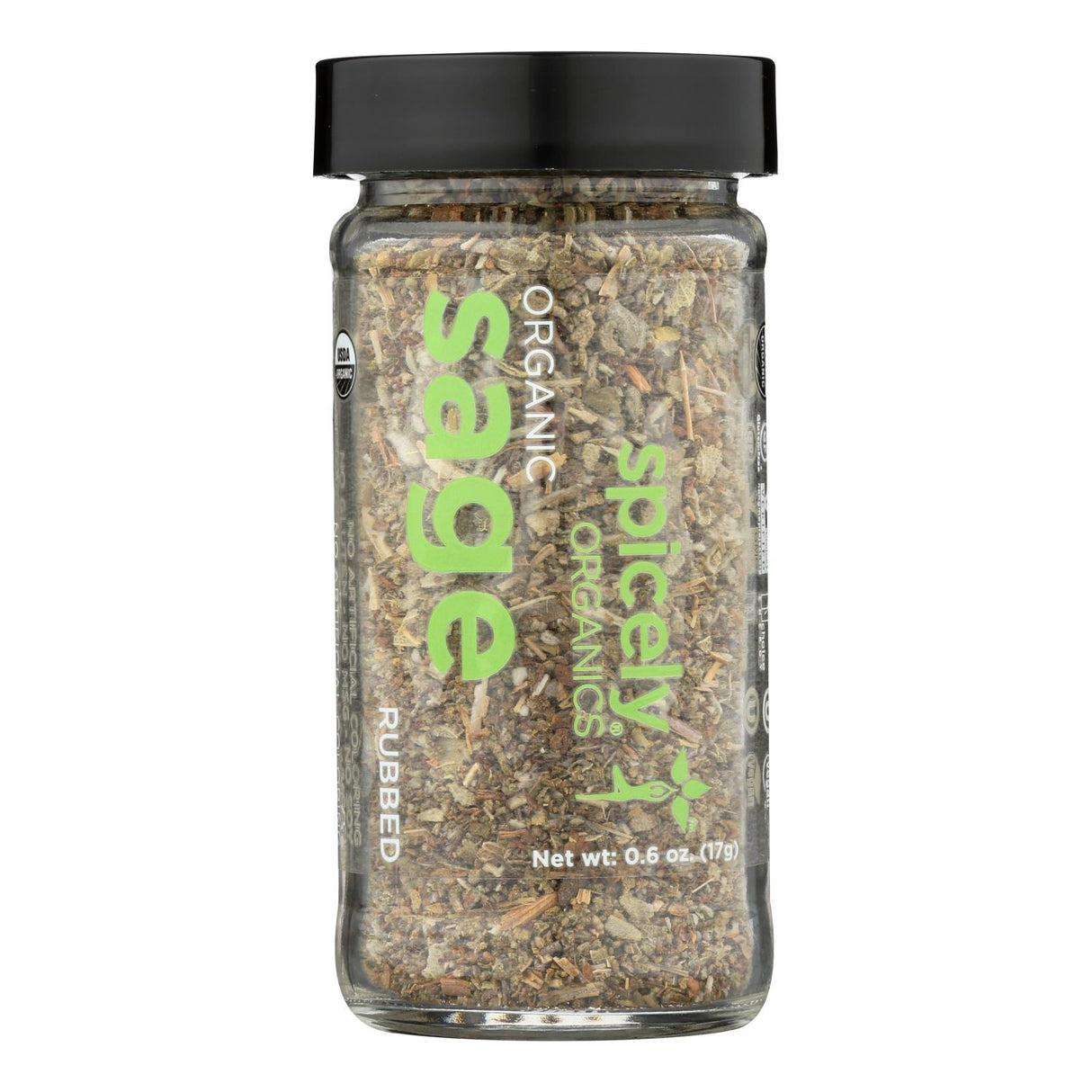 Spicely Organics Organic Sage Rubbed, Pack Size: 3, 0.4 Oz. Each - Cozy Farm