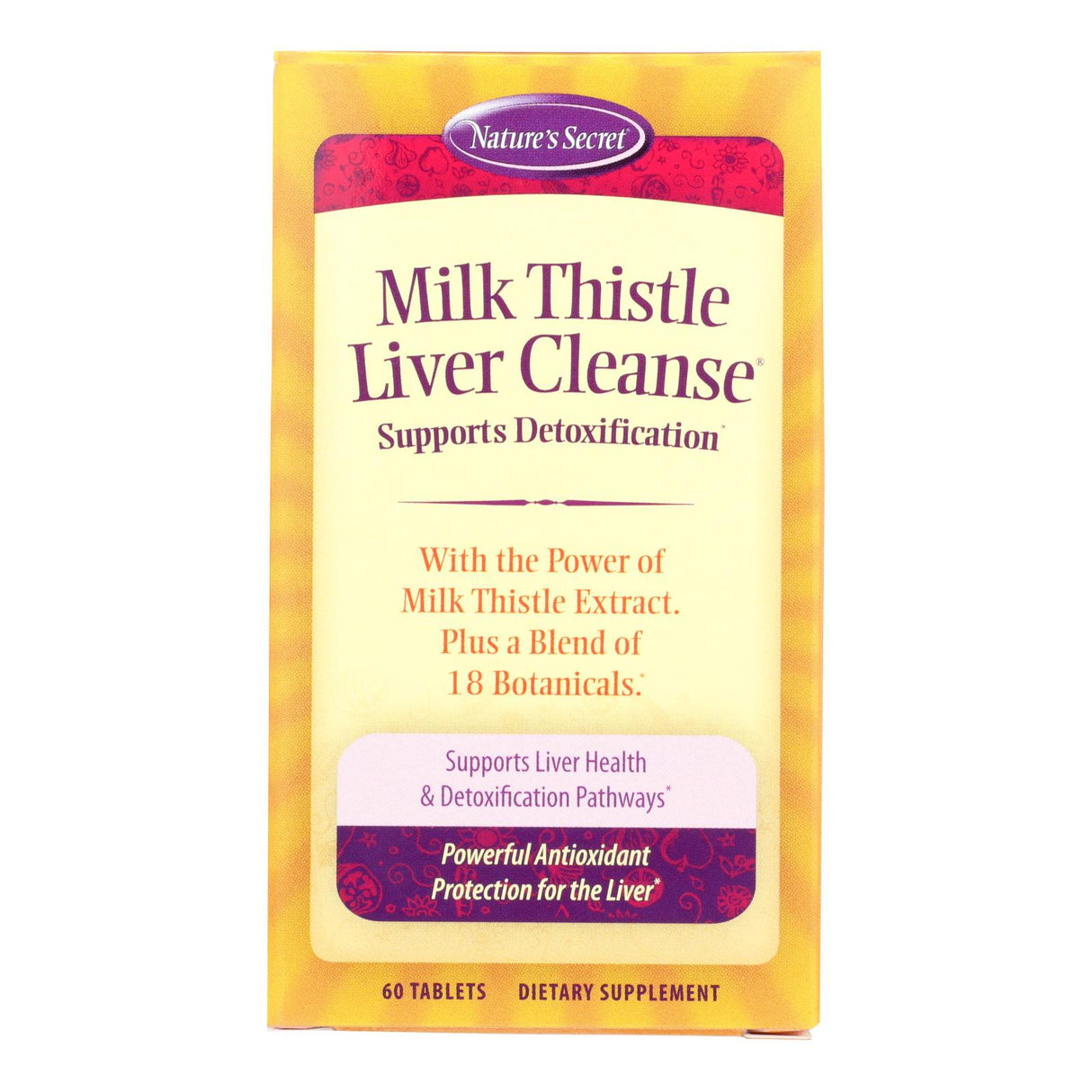 Nature's Secret Milk Thistle Liver Support Supplement (60 Tablets) - Cozy Farm