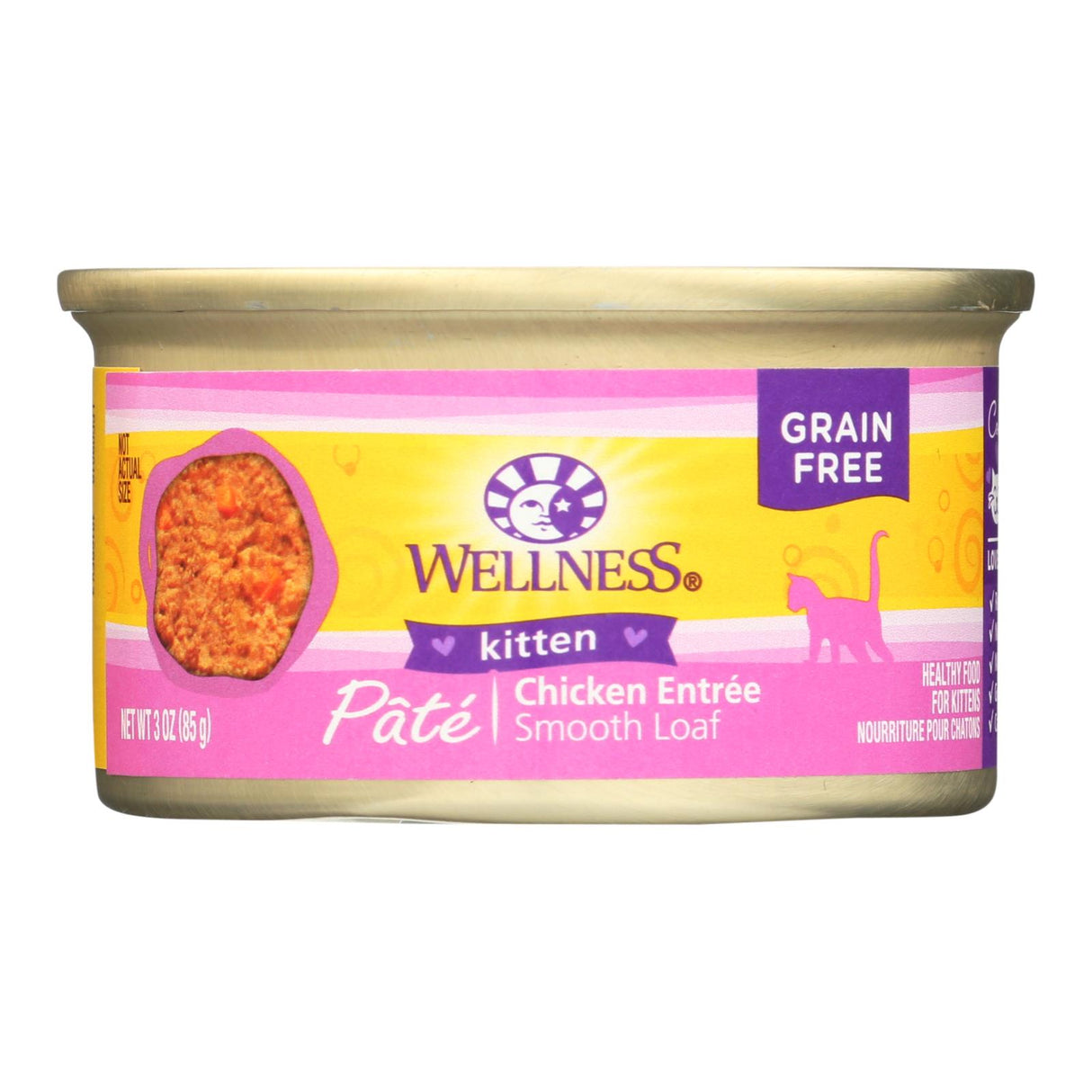 Wellness Pet Products Cat Food - Kitten Recipe (Pack of 24) - 3 Oz. - Cozy Farm