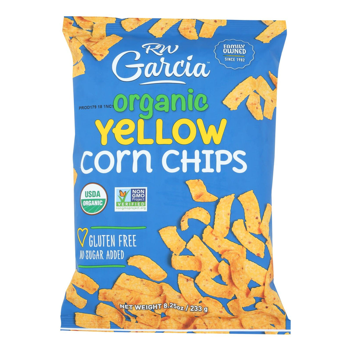 R.W. Garcia Organic Yellow Corn Chips (12 - 8.25 Oz. Packs) - Cozy Farm