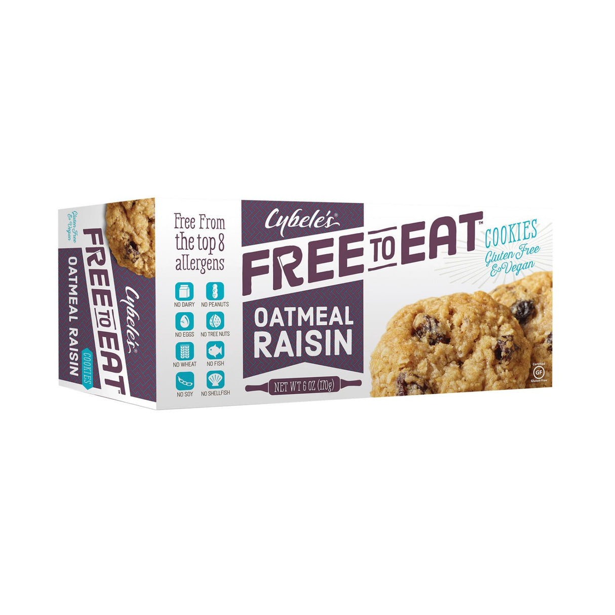 Cybel's Low-Fat Oatmeal Raisin Cookies Variety Pack, 6 - 6 Oz. Packs - Cozy Farm