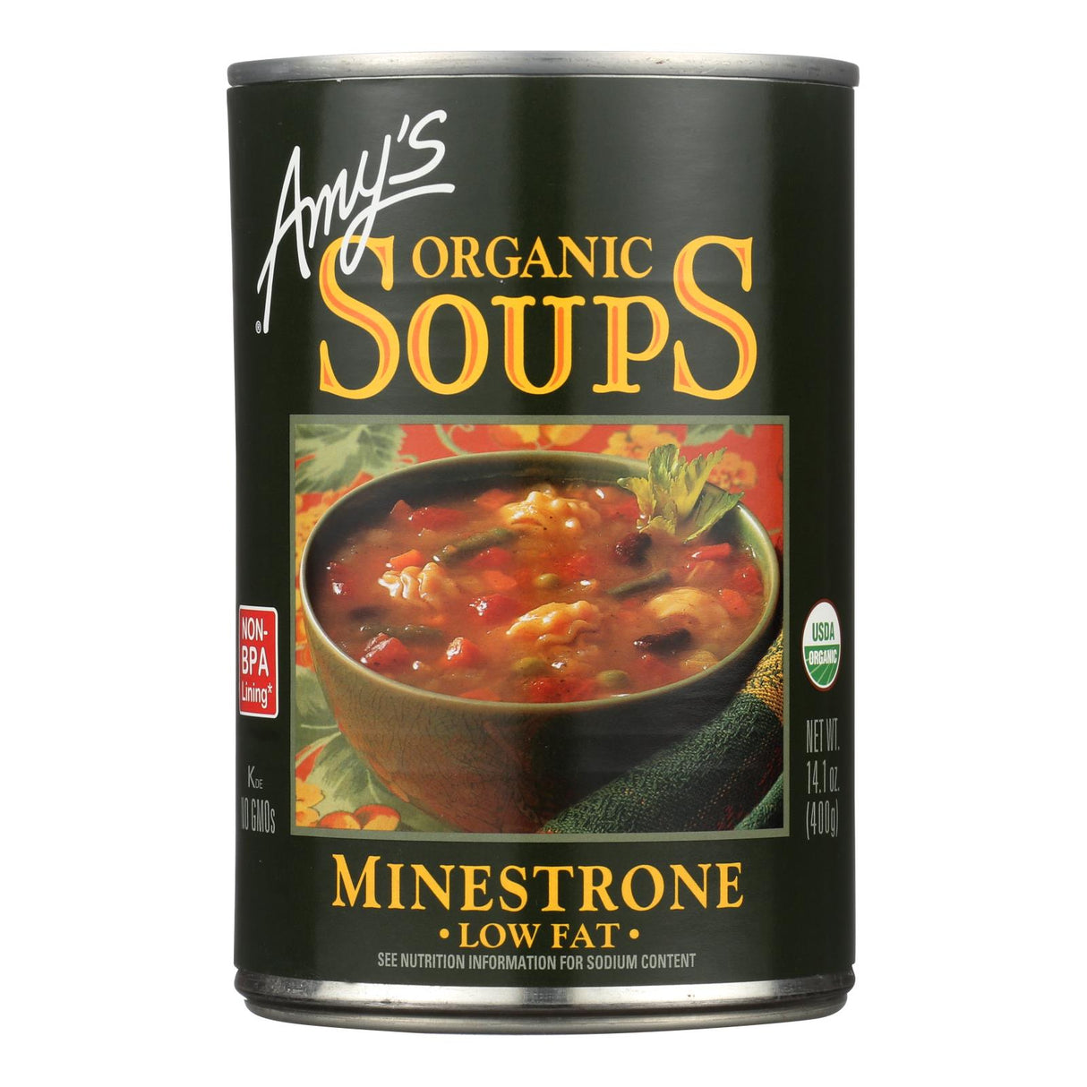 Amy's Organic Low-Fat Minestrone Soup, 12-Pack, 14.1 Oz. Per Can - Cozy Farm