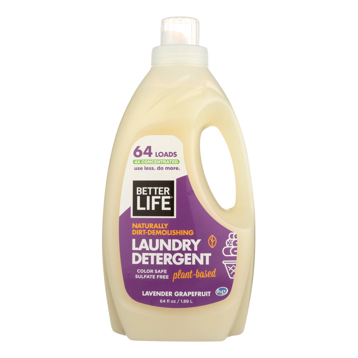 BetterLife Laundry Detergent - Lavender Grapefruit - 64 Fl Oz. (Pack of 4) - Cozy Farm