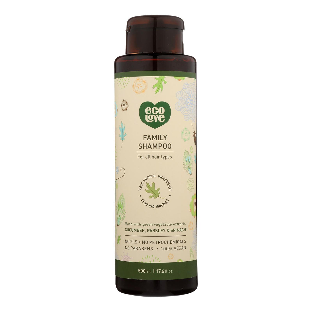 Ecolove Green Vegetable Family Shampoo - 17.6 Fl Oz - Cozy Farm