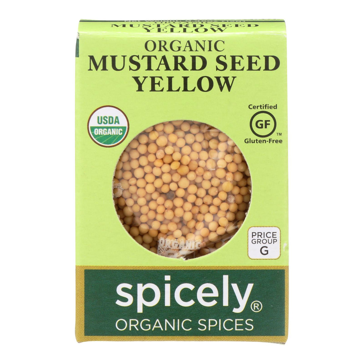 Spicely Organics Organic Yellow Mustard Seeds - 0.45 Oz. - Cozy Farm